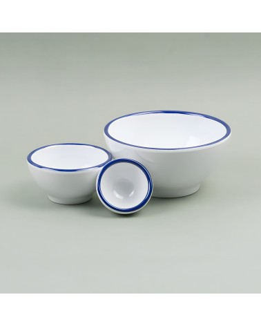 Bol borde azul| Blue rim bowl