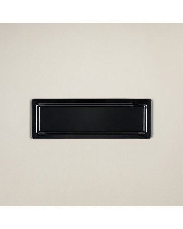 Fuente rectangular negro | Rectangular black platter