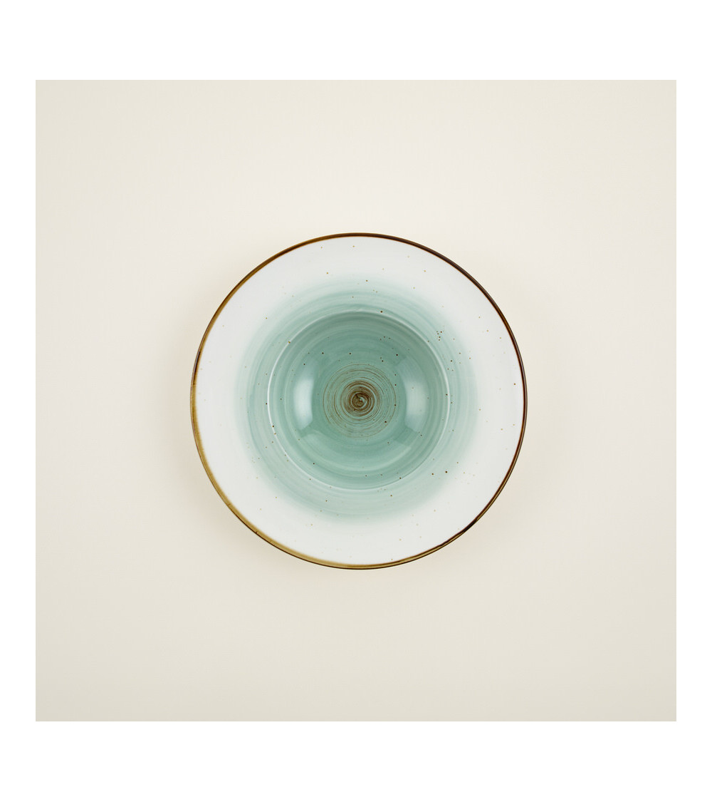 Plato de pasta vajilla de la colección Galaxy Blue de Eurodra en Valladolid