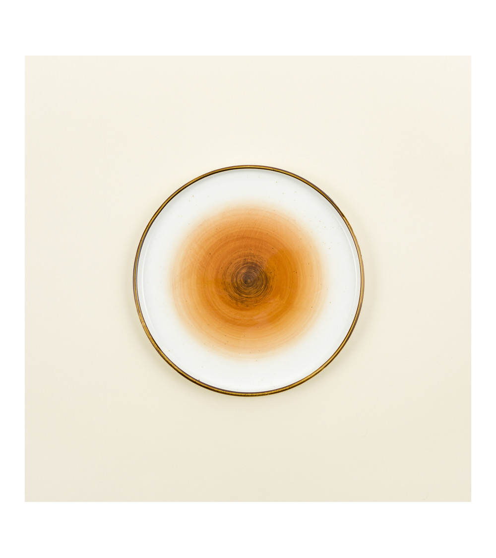 Plato plano vajilla colección Craft Galaxy Orange de Eurodra en Valladolid