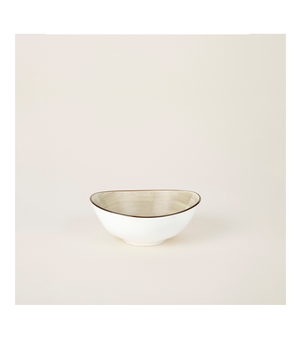 Bol oval vajilla colección Craft Vision Grey de Eurodra en Valladolid