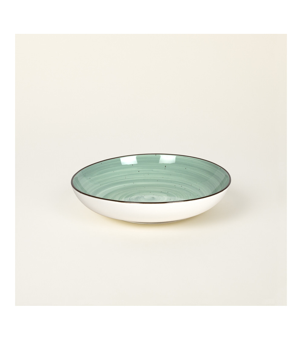 Plato hondo vajilla colección Craft Vision Green de Eurodra en Valladolid