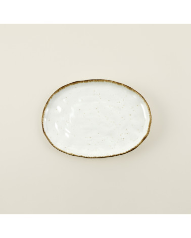 Fuente oval vajilla colección Craft Nature Crema de Eurodra en Valladolid