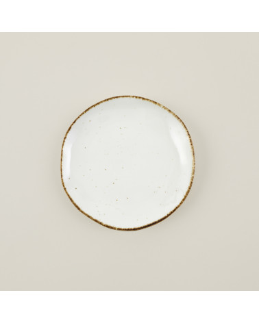 Plato llano vajilla colección Craft Nature Crema de Eurodra en Valladolid