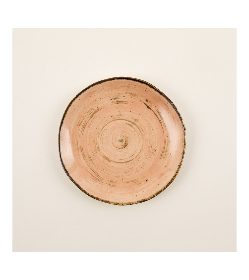 Plato llano vajilla colección Craft Nature Orange de Eurodra en Valladolid