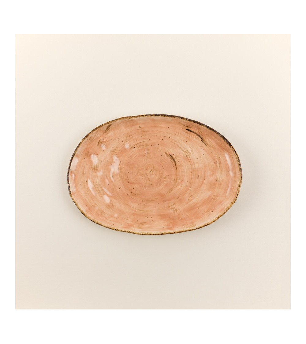 Fuente oval vajilla colección Craft Nature Orange de Eurodra en Valladolid