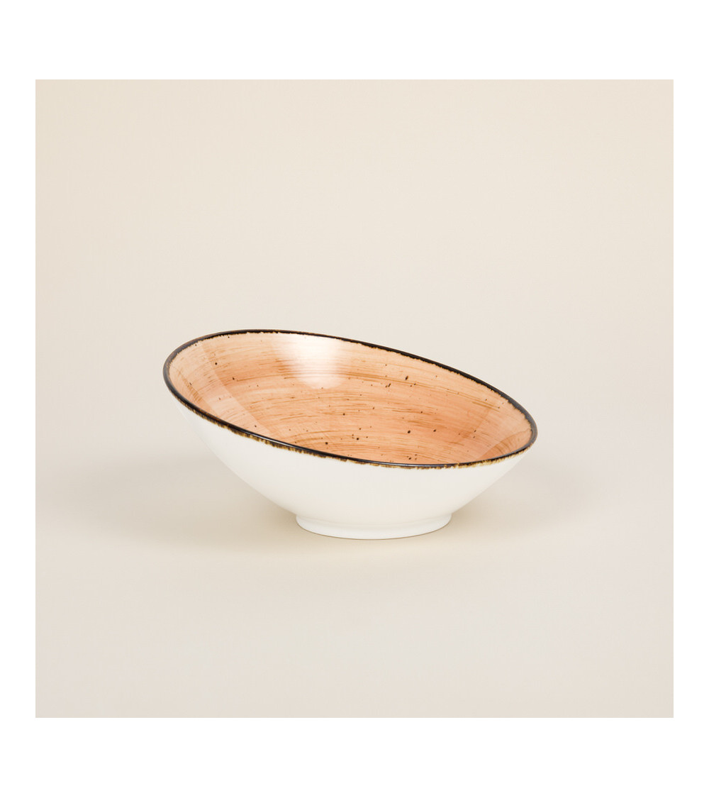 Bol Inclinado vajilla colección Craft Nature Orange de Eurodra en Valladolid