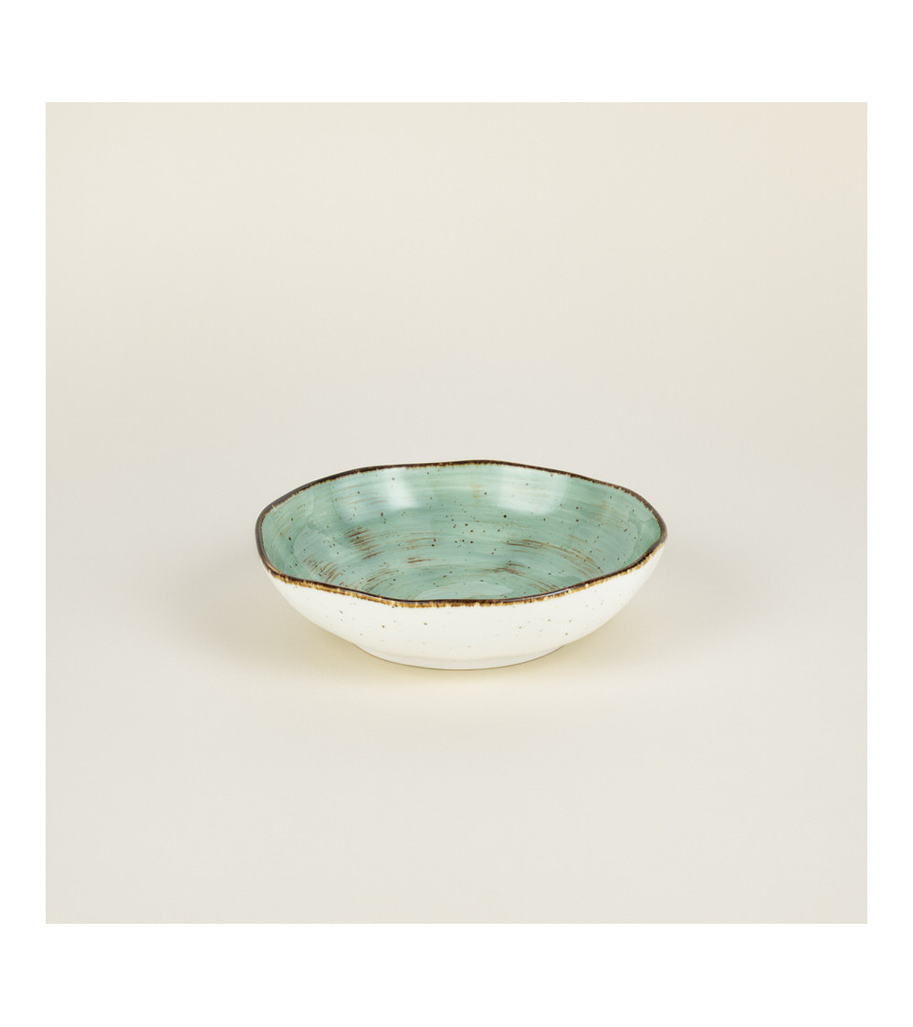 Plato hondo vajilla colección Craft Nature Green de Eurodra en Valladolid