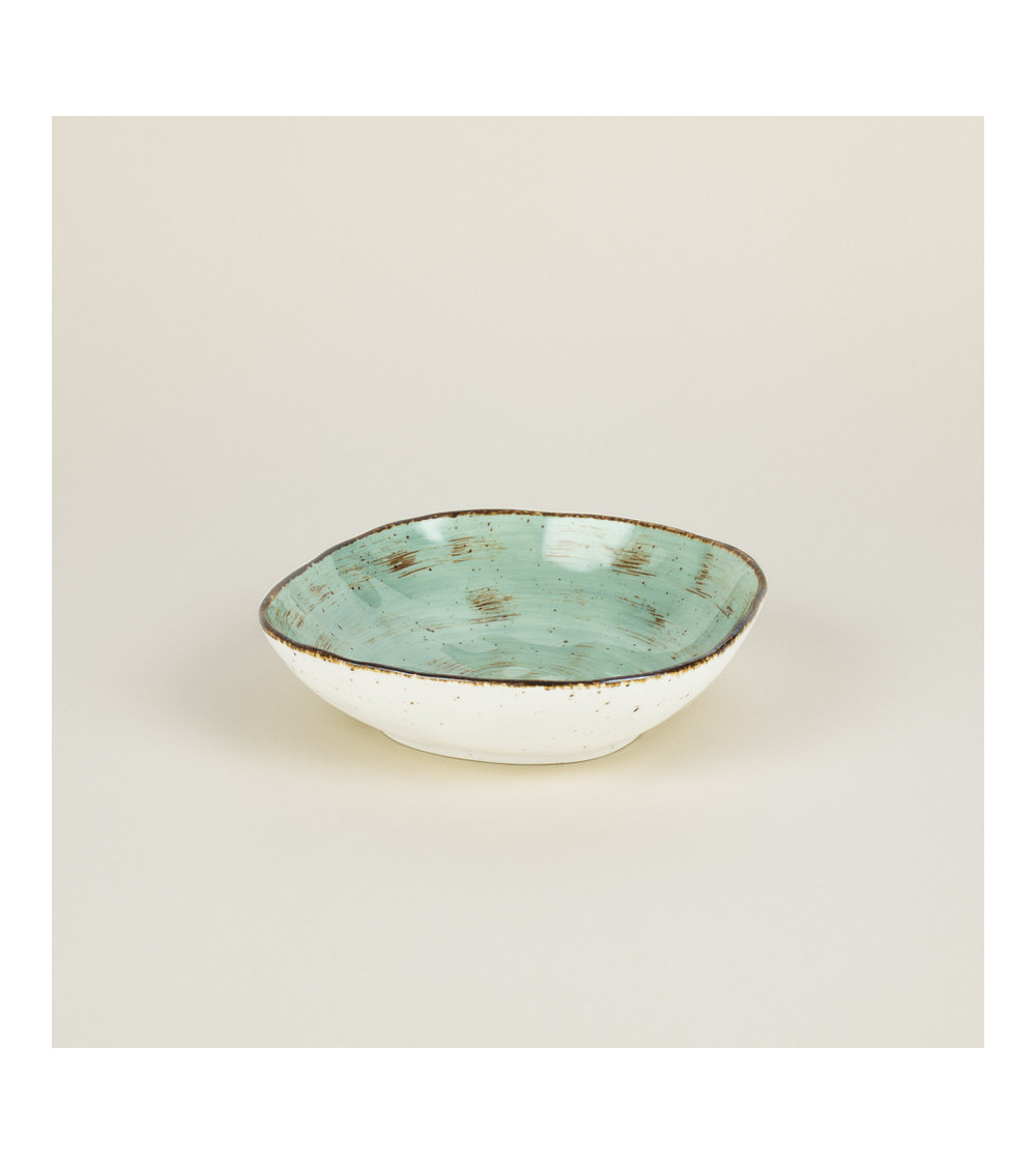 Bol cuadrado vajilla colección Craft Nature Green de Eurodra en Valladolid