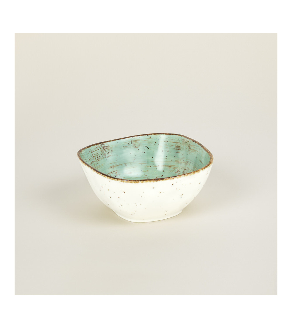 Bol cuadrado vajilla colección Craft Nature Green de Eurodra en Valladolid