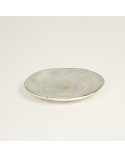 Plato llano vajilla colección Craft Nature Grey de Eurodra en Valladolid