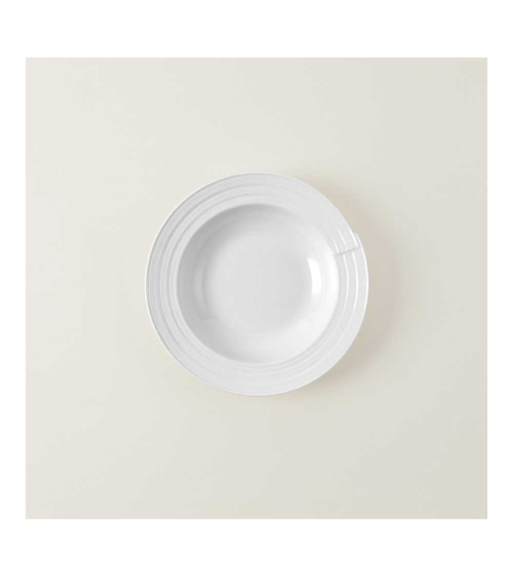 Plato hondo vajilla colección Fine China Belgium de Eurodra en Valladolid