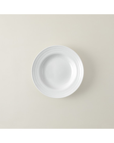 Plato hondo vajilla colección Fine China Viento de Eurodra en Valladolid