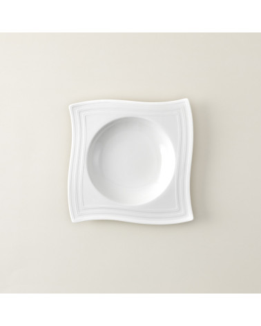 Plato hondo vajilla colección Fine China Viento de Eurodra en Valladolid