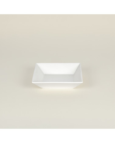 Plato hondo vajilla colección Fine China Cuadrada de Eurodra en Valladolid