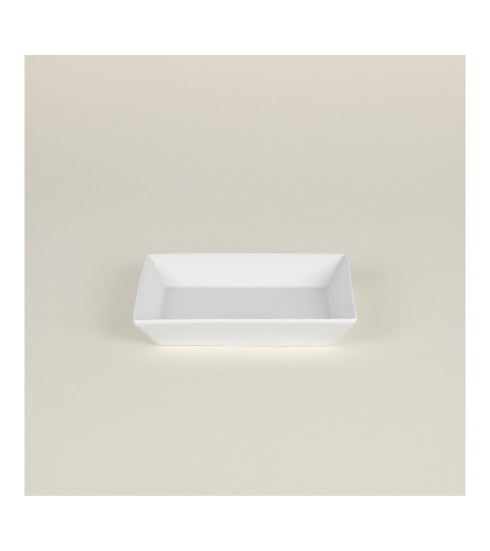 Plato hondo vajilla colección Fine China Cuadrada de Eurodra en Valladolid