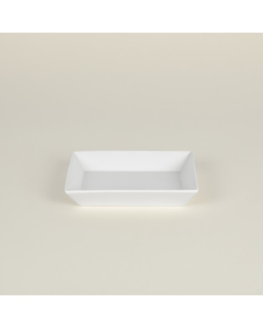 Plato hondo vajilla colección Fine China Cuadrada de Eurodra en Valladolid