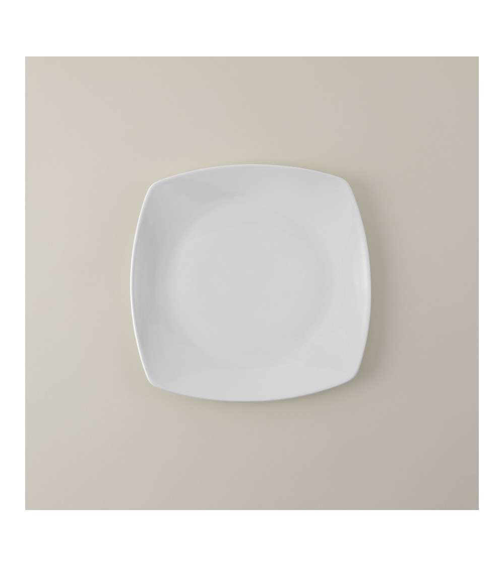 Plato llano vajilla colección Fine China Essential de Eurodra en Valladolid