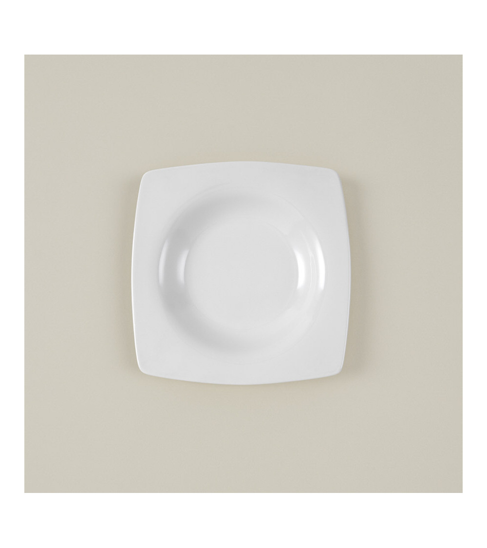 Plato hondo vajilla colección Fine China Sofía de Eurodra en Valladolid