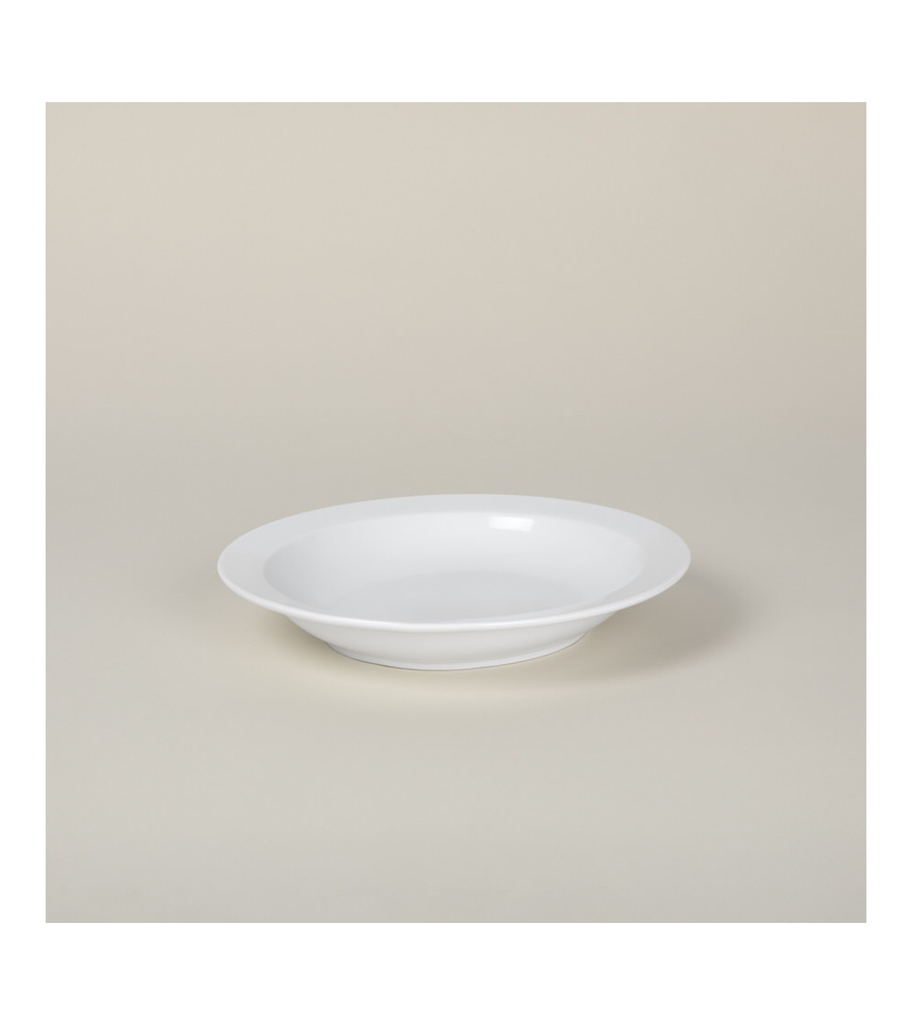 Plato hondo vajilla colección High White Mallorca de Eurodra en Valladolid