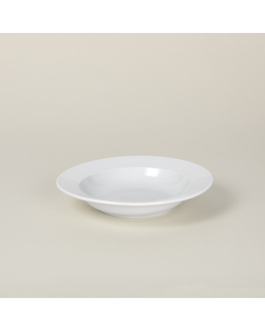 Plato hondo vajilla colección High White Francés de Eurodra en Valladolid