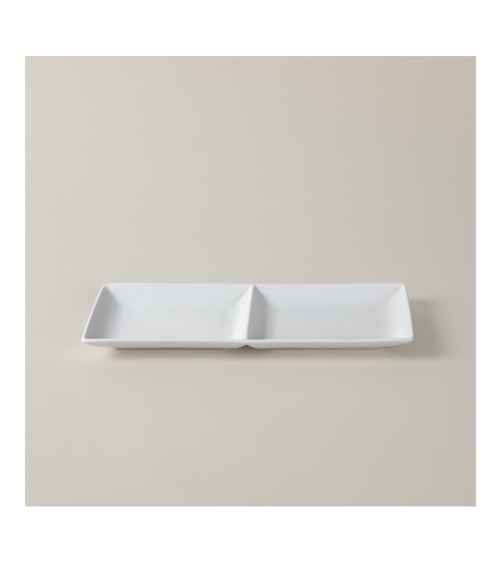 Fuente X2 vajilla colección High White Rectangles de Eurodra en Valladolid