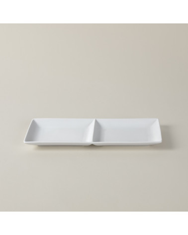 Fuente X2 vajilla colección High White Rectangles de Eurodra en Valladolid