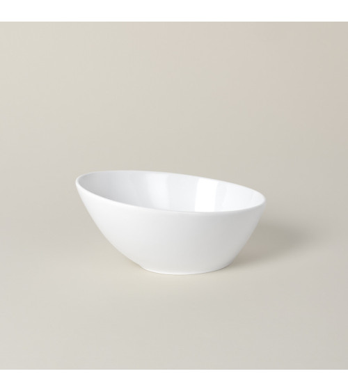 Bol oval vajilla colección High White Complementos de Eurodra en Valladolid