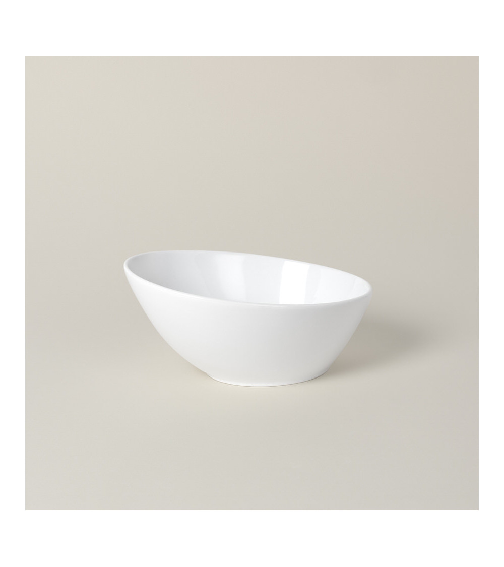 Bol oval vajilla colección High White Complementos de Eurodra en Valladolid