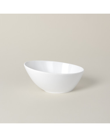 Bol oval vajilla colección High White Complementos de Eurodra en Valladolid