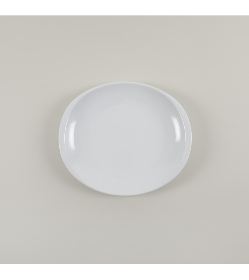 Plato carne vajilla colección High White Complementos de Eurodra en Valladolid