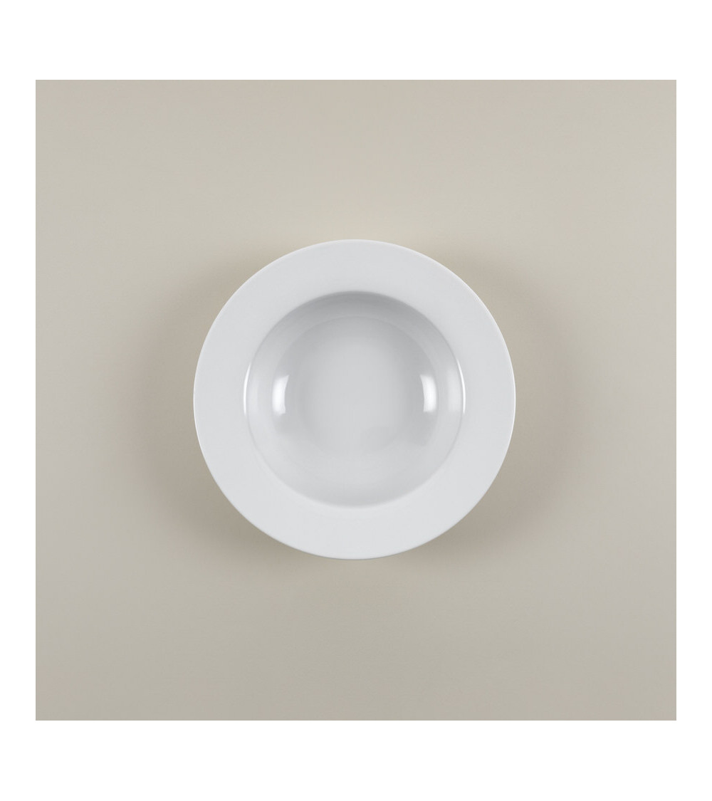 Plato pasta vajilla colección High White Complementos de Eurodra en Valladolid