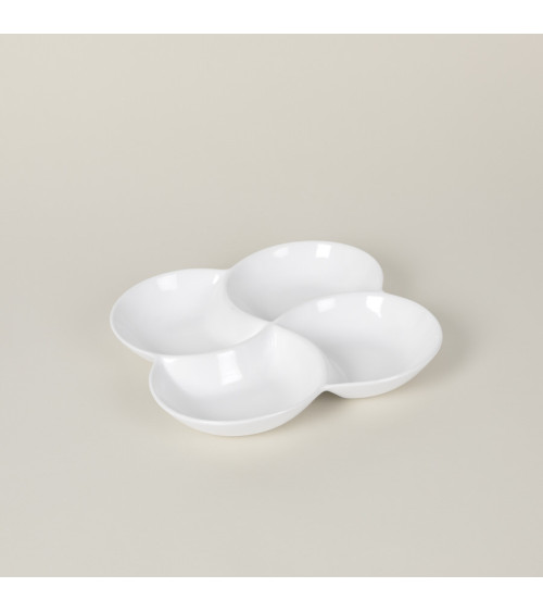 Bandeja X4 vajilla colección High White Complementos de Eurodra en Valladolid