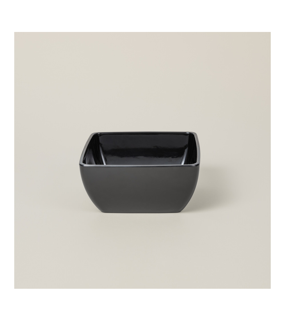 Bol negro brillo vajilla colección Melamina de Eurodra en Valladolid