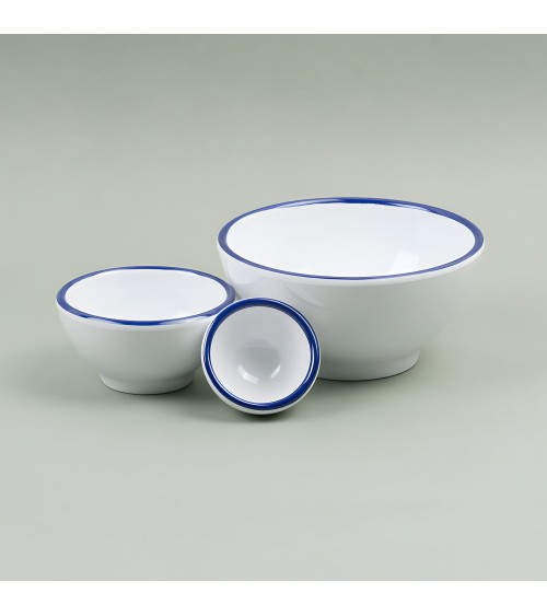 Bol borde azul| Blue rim bowl