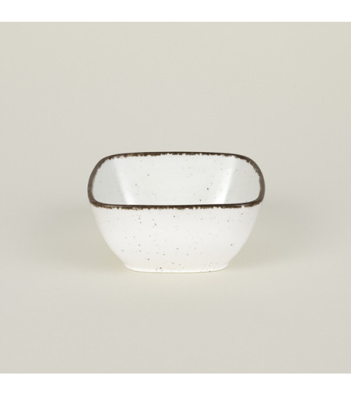 Bol cuadrado vajilla colección Craft Starry Crema de Eurodra en Valladolid
