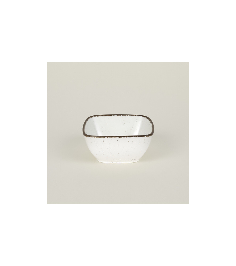 Bol cuadrado vajilla colección Craft Starry Crema de Eurodra en Valladolid