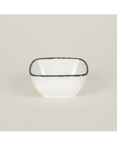 Bol cuadrado vajilla colección Craft Starry Crema de Eurodra en Valladolid