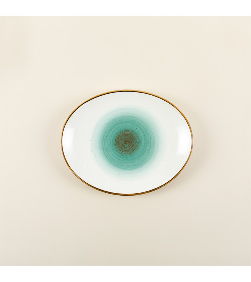 Bandeja Oval vajilla de la colección Craft Galaxy Blue de Eurodra en Valladolid