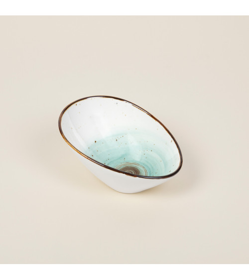 Bol inclinado vajilla de la colección Craft Galaxy Blue de Eurodra en Valladolid