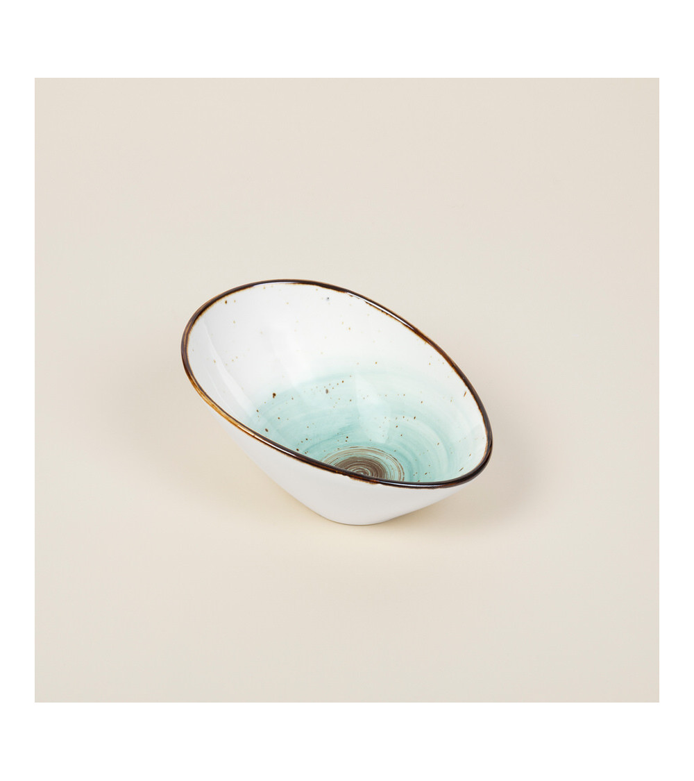 Bol inclinado vajilla de la colección Craft Galaxy Blue de Eurodra en Valladolid