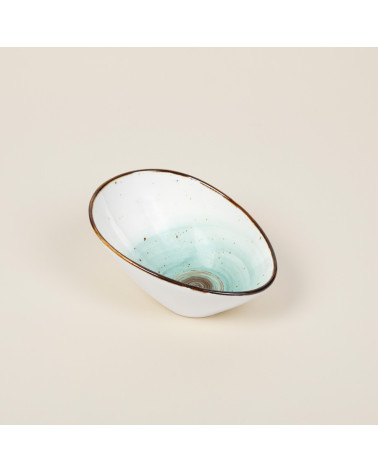 Bol inclinado vajilla de la colección Craft Galaxy Blue de Eurodra en Valladolid