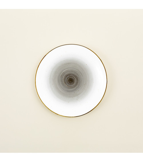 Plato llano vajilla de la colección Craft Galaxy Grey de Eurodra en Valladolid