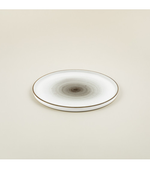 Plato plano vajilla colección Craft Galaxy Grey de Eurodra en Valladolid