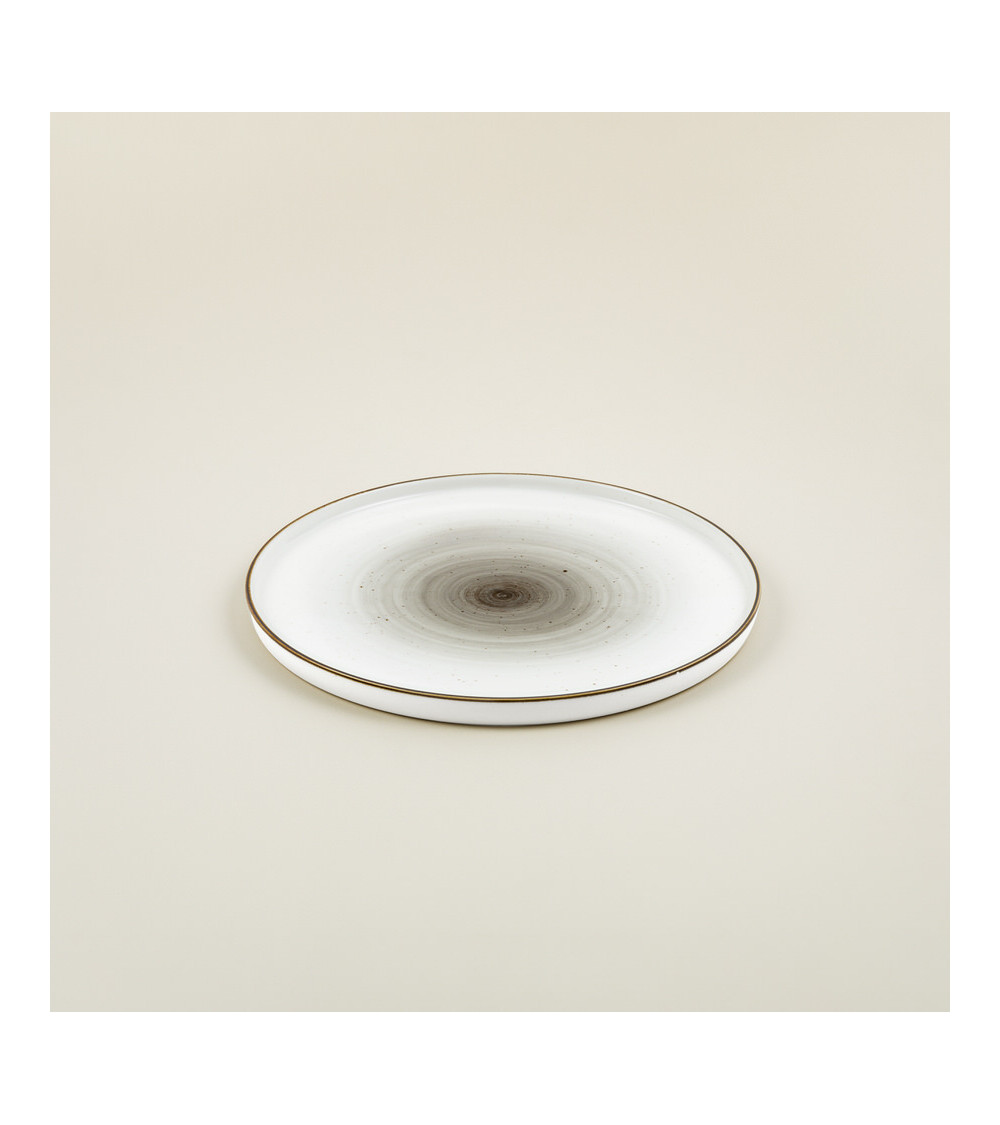 Plato plano vajilla colección Craft Galaxy Grey de Eurodra en Valladolid