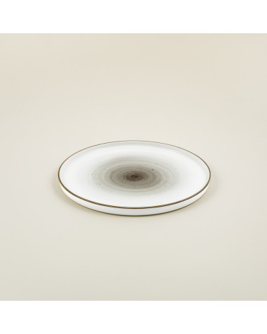 Plato plano vajilla colección Craft Galaxy Grey de Eurodra en Valladolid