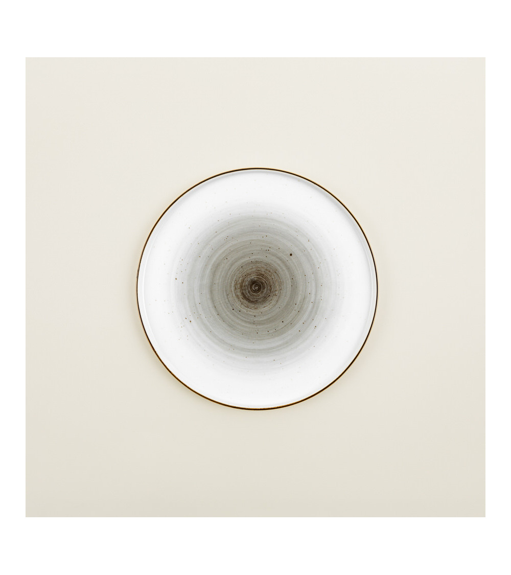 Plato plano vajilla colección Craft Galaxy Grey de Eurodra en Valladolid