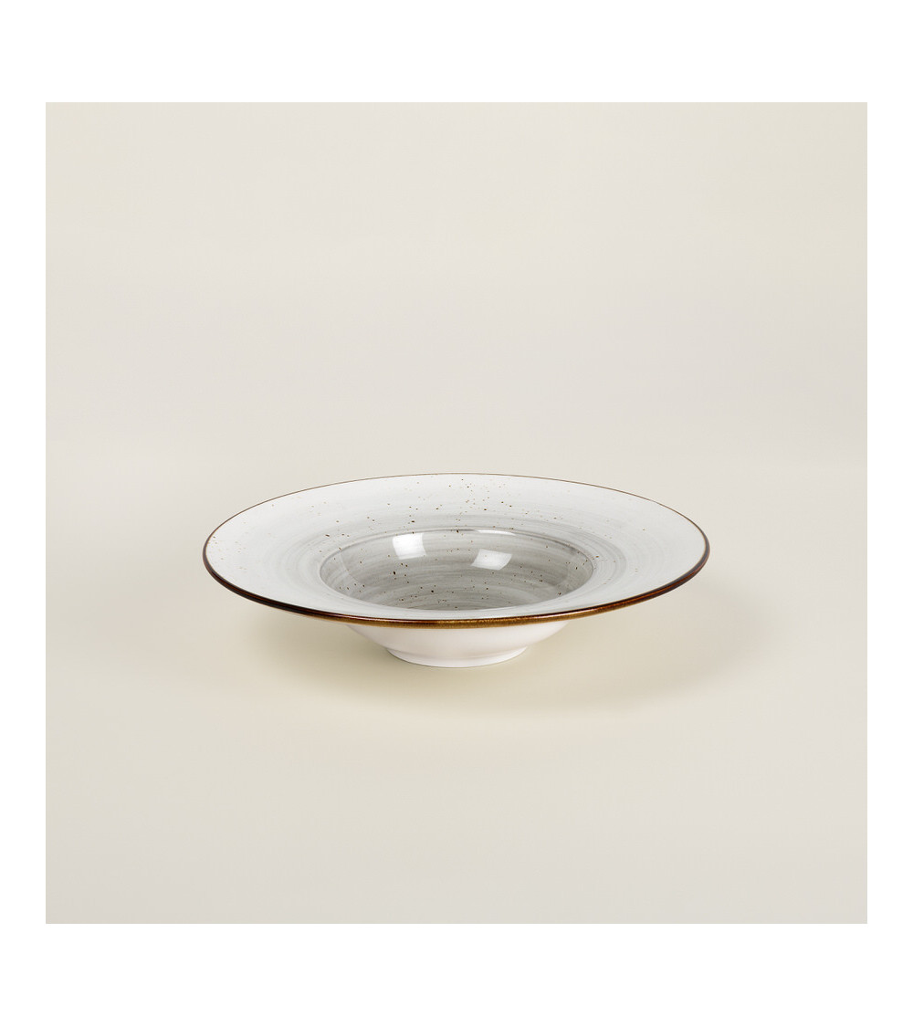 Plato pasta vajilla colección Craft Galaxy Grey de Eurodra en Valladolid