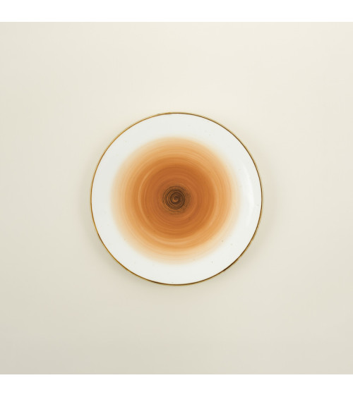 Plato llano vajilla colección Craft Galaxy Orange de Eurodra en Valladolid