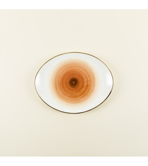 Bandeja oval vajilla colección Craft Galaxy Orange de Eurodra en Valladolid